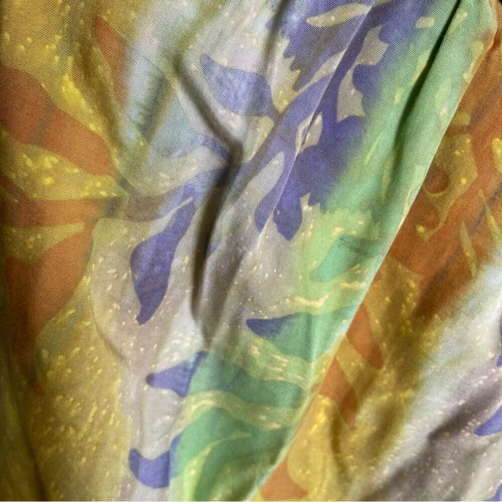 Coriander Made in Bali Gorgeous Colorful Butterfly Hippie Skirt Women’s Size M - Picture 2 of 7